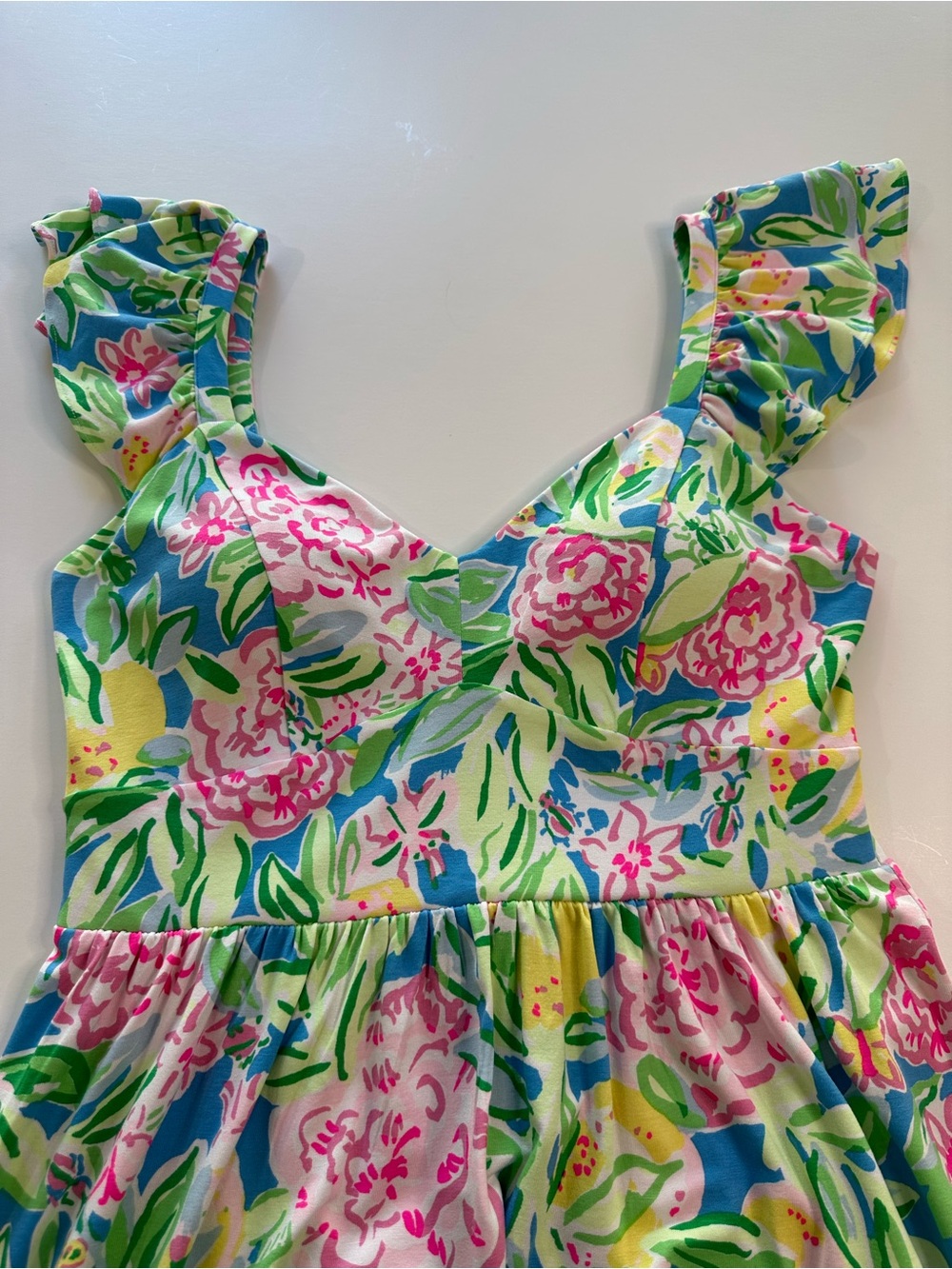 Lilly Pulitzer Bayleigh Flutter Sleeve Midi Dress Grove Garden Print NWOT Size 6 - Picture 8 of 13